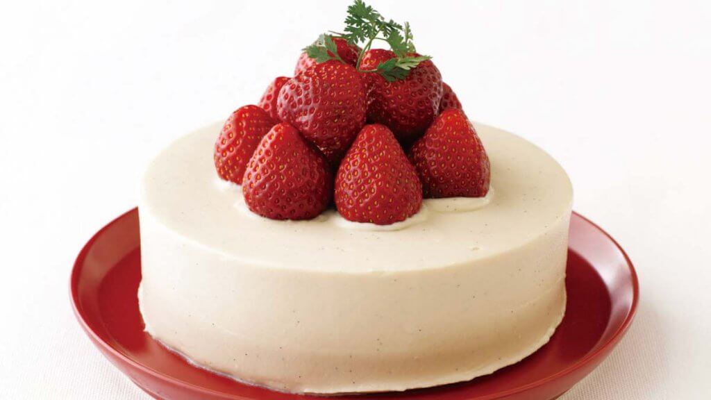 豆乳ホイップクリームのショートケーキ