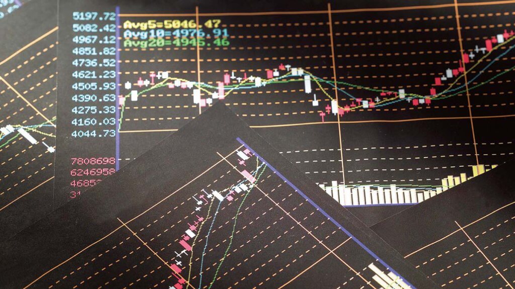 株価のチャート画面のイメージ